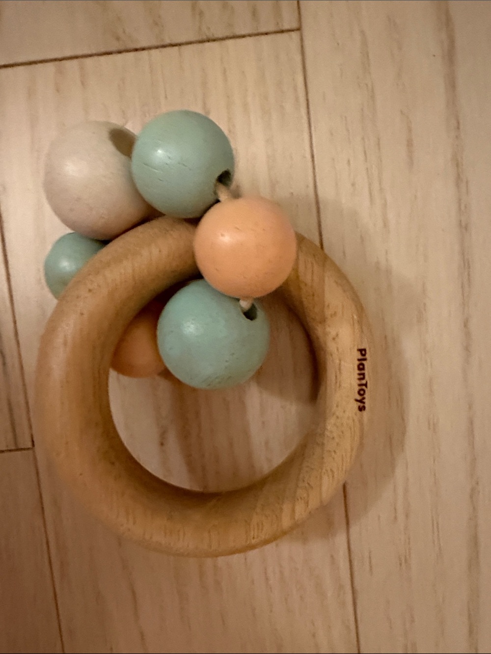 Wooden Plantoys rattle Ring